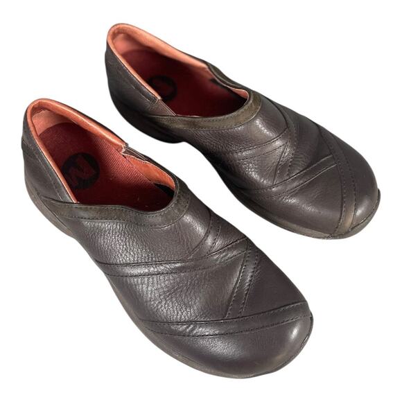 Merrell Women’s Primo Patch Brown Leather Clogs Size-7.5 - Picture 8 of 9